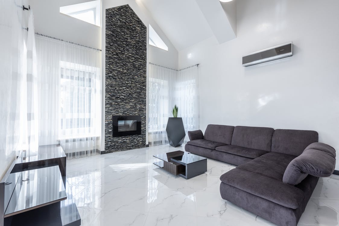 byt, moderní obývací pokoj